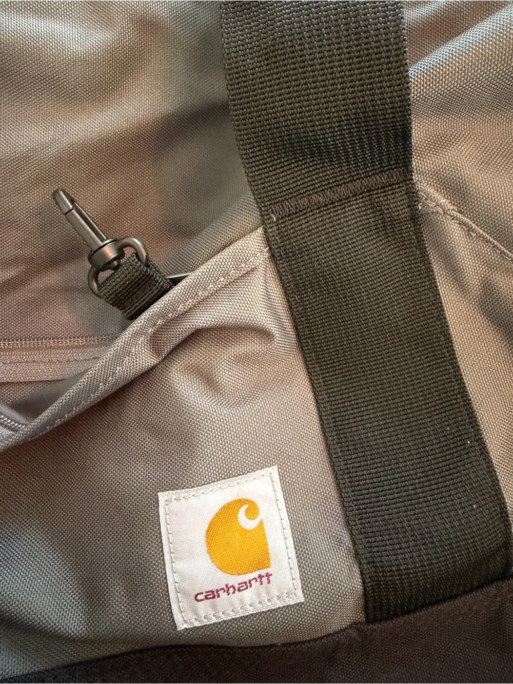 NWT Carhartt Black and Gray Duffel Bag